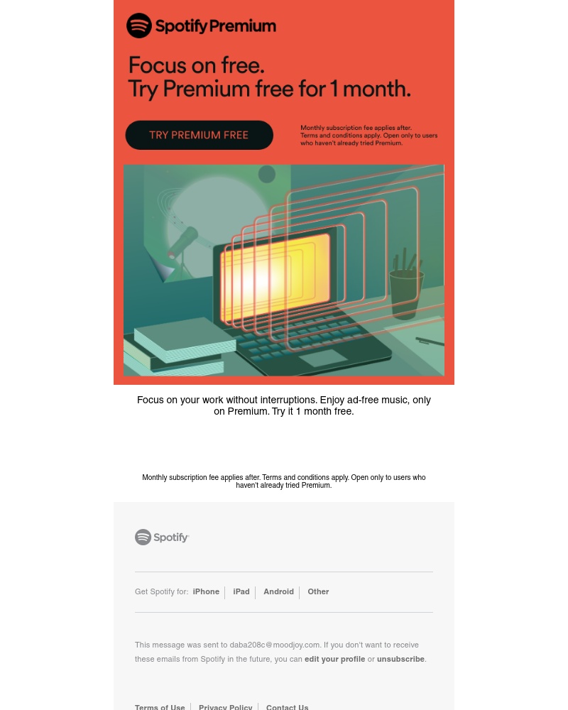 Spotify - Check off your to-do list with Premium.