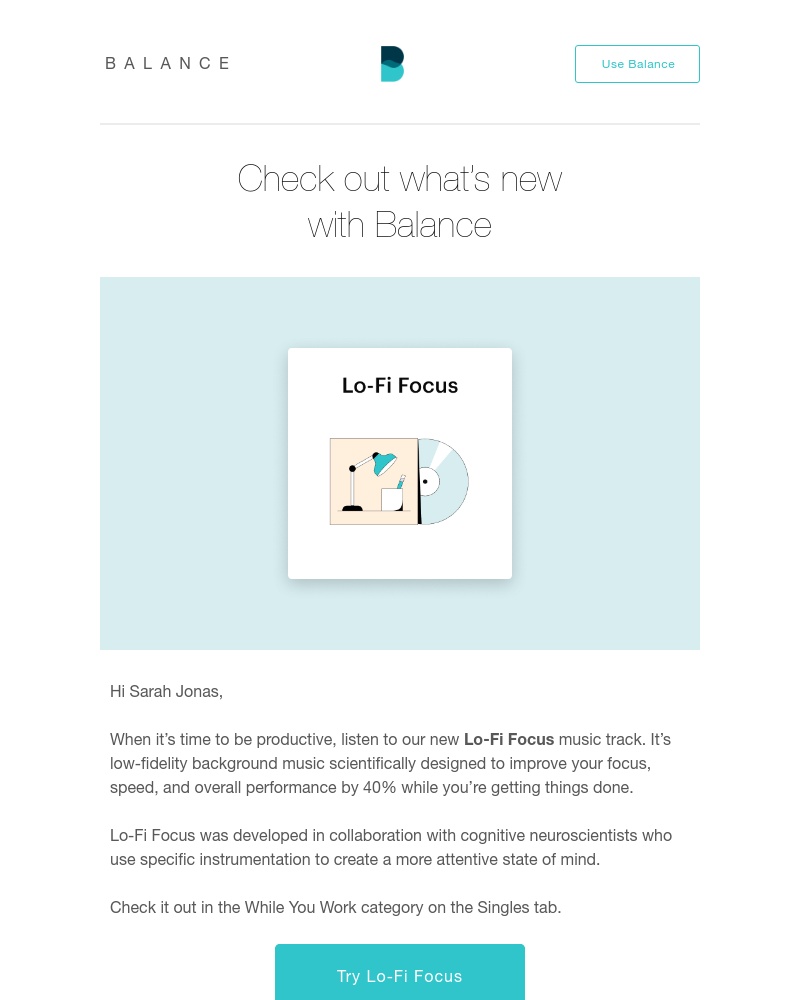 Balance - Check out what's new with Balance