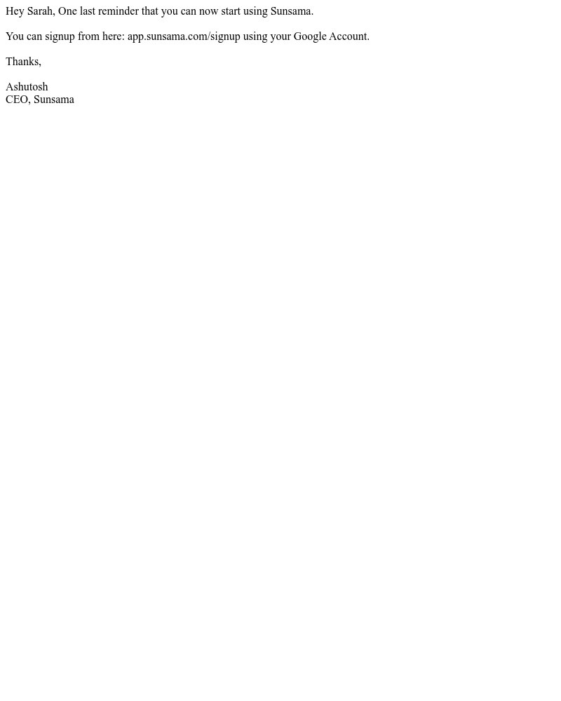 Sunsama - Claim your Sunsama invite