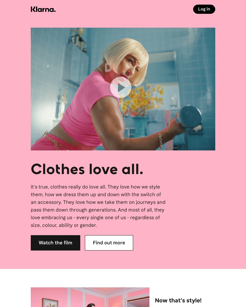 Klarna - Clothes love all, it's true!