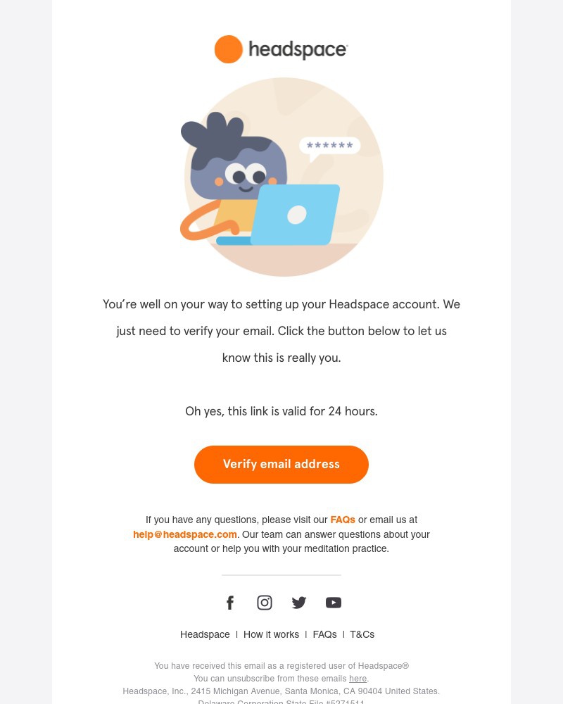 Headspace - Confirm your email on Headspace