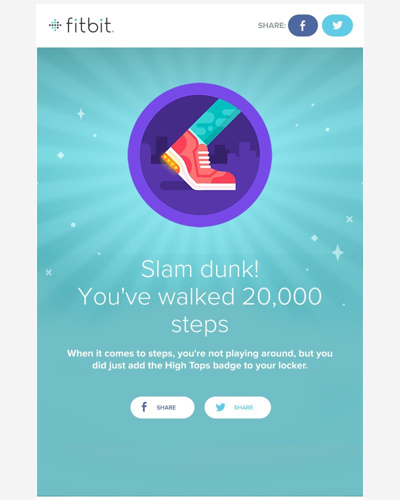 Fitbit - Congrats on earning your first High Tops badge!