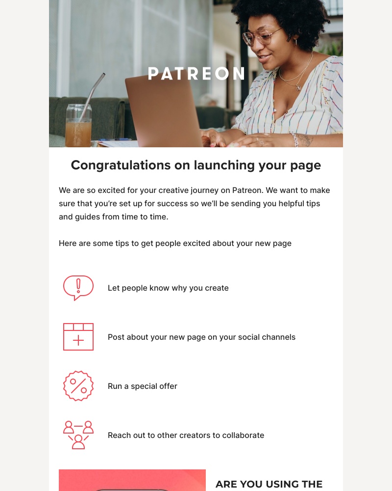 Patreon - Congratulations, you did it!