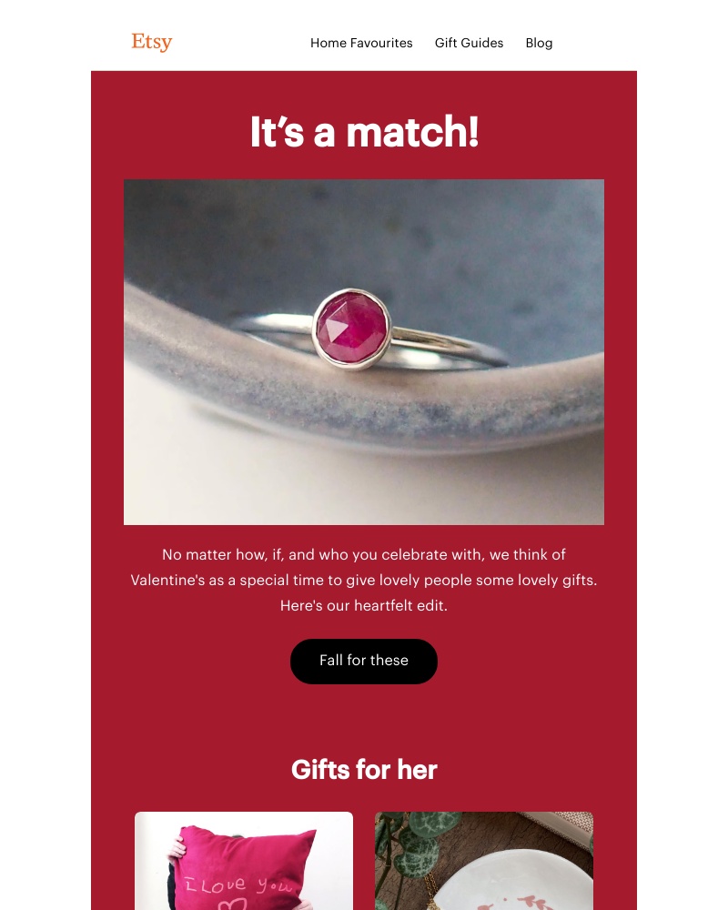 Etsy - Could this be love at first click?