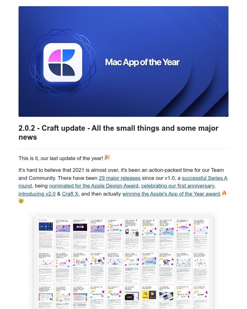 Craft - Craft update - All the small things and some major news