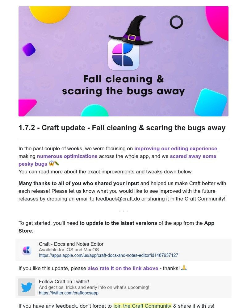 Craft - Craft update - Fall cleaning & scaring the bugs away