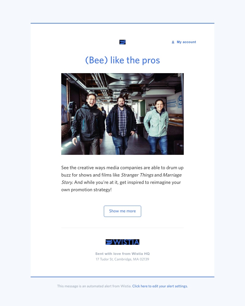 Wistia - Create buzz for your video content π