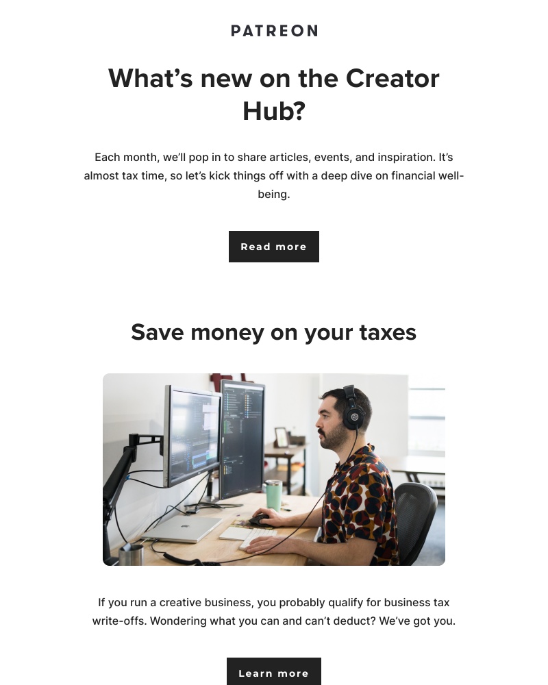 Patreon - Creator tips for Money March 🗞