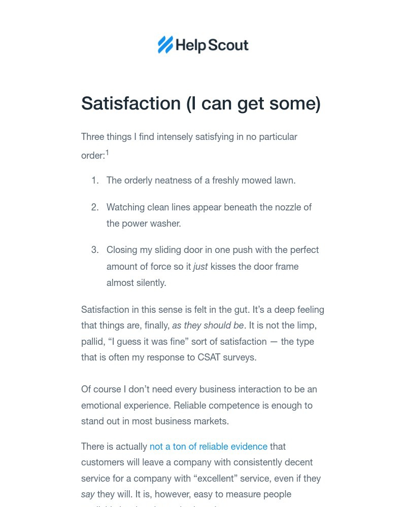 Help Scout - CSAT is not all that, and why it still matters.