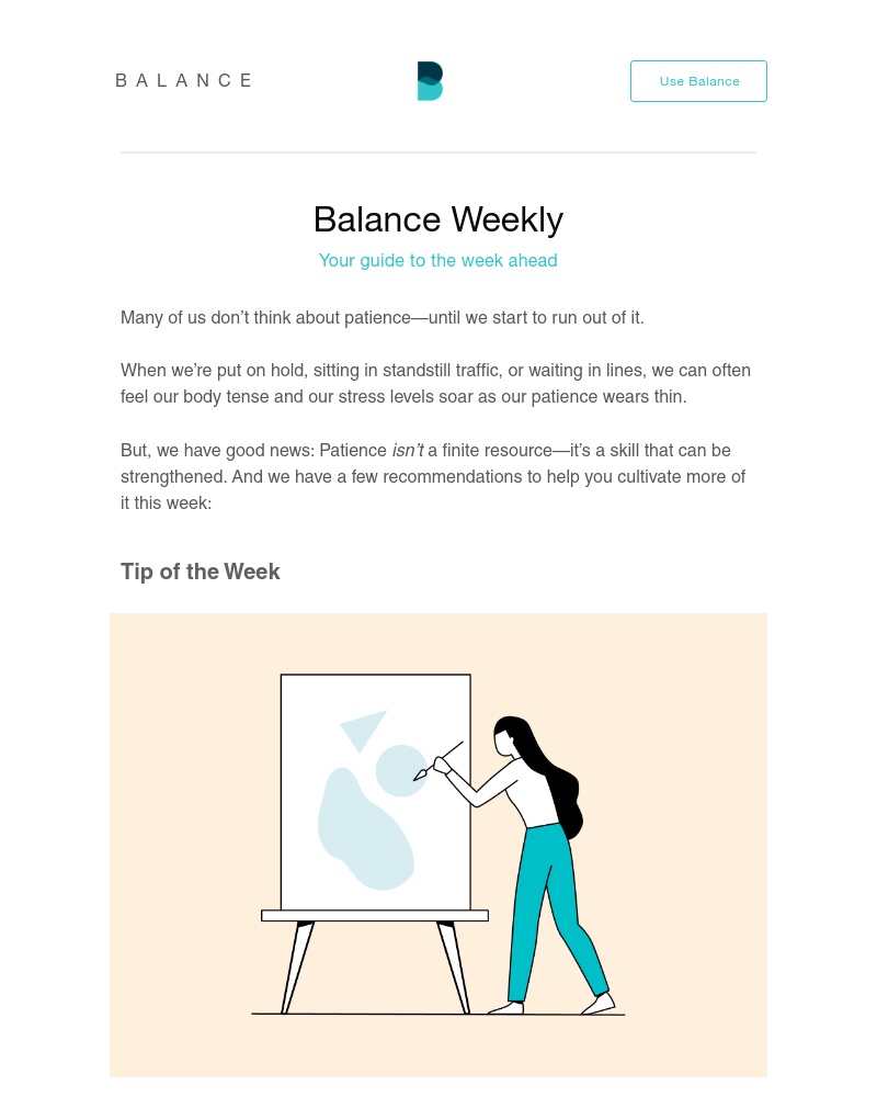 Balance - Cultivating patience