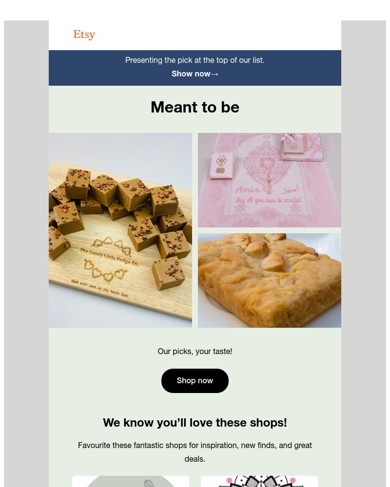 Etsy - Curated based on what you love.