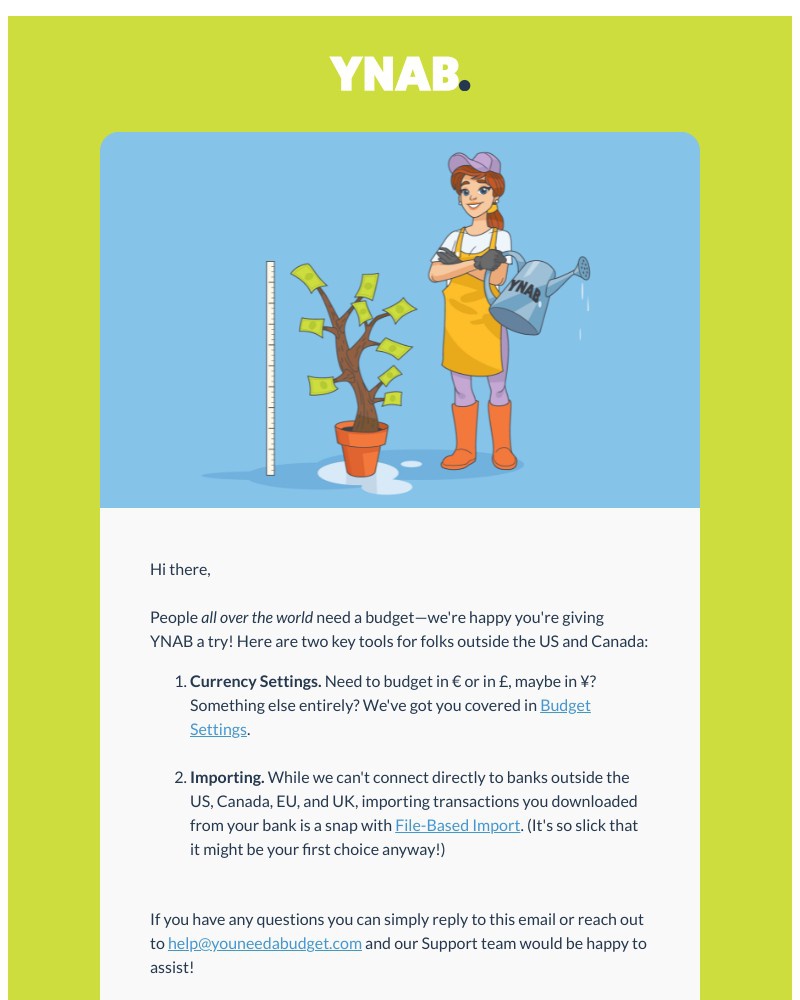 YNAB - Currency Settings & Importing Transactions in Your YNAB Budget