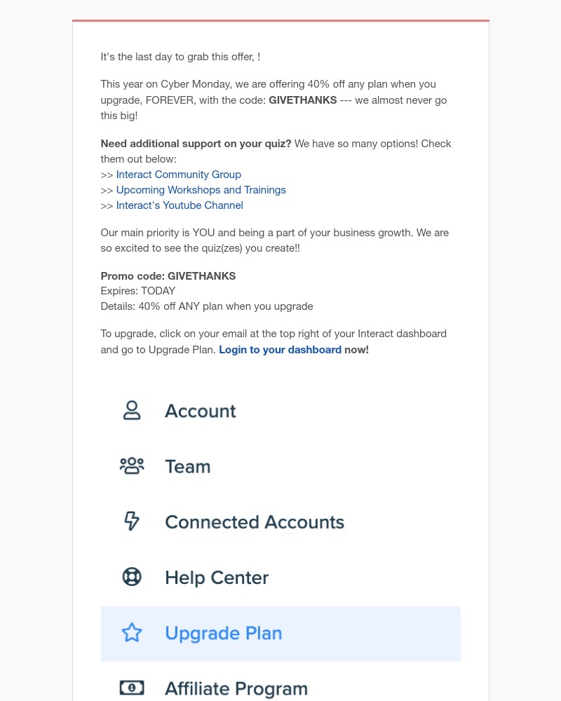 Interact - 💻 Cyber Monday is here 💻