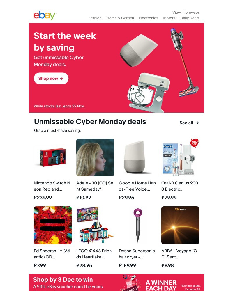 eBay - 🎉 Cyber Monday is here with unmissable deals!