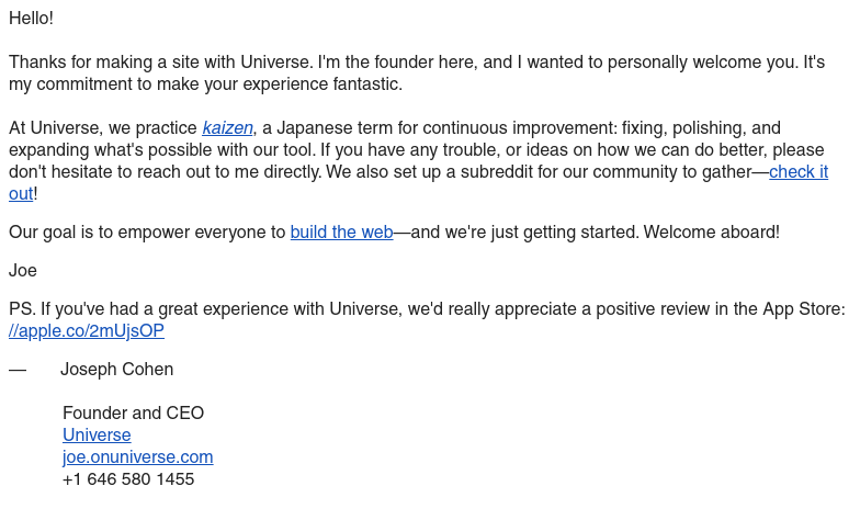 Universe - Welcome to Universe