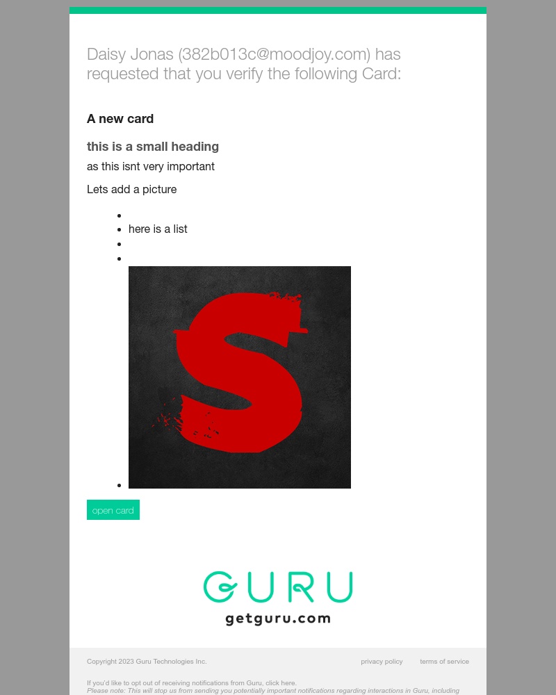 Guru - Daisy Jonas has requested your help!