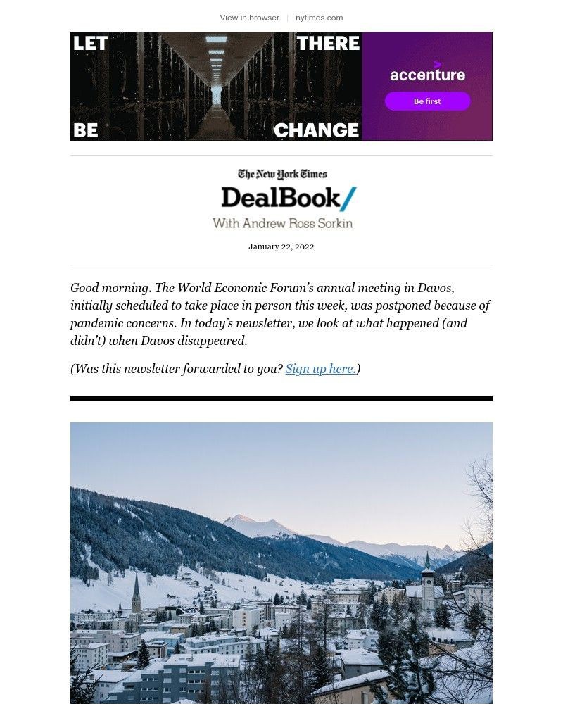 The New York Times - DealBook: Did anyone miss Davos?