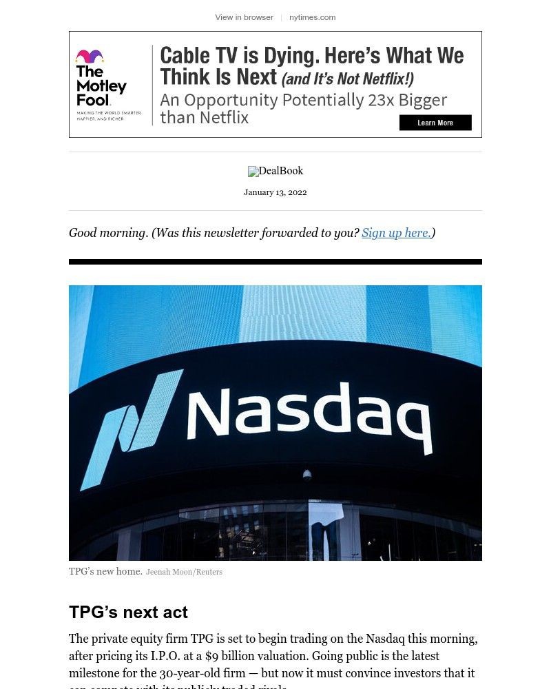 The New York Times - DealBook: The year’s first big I.P.O.