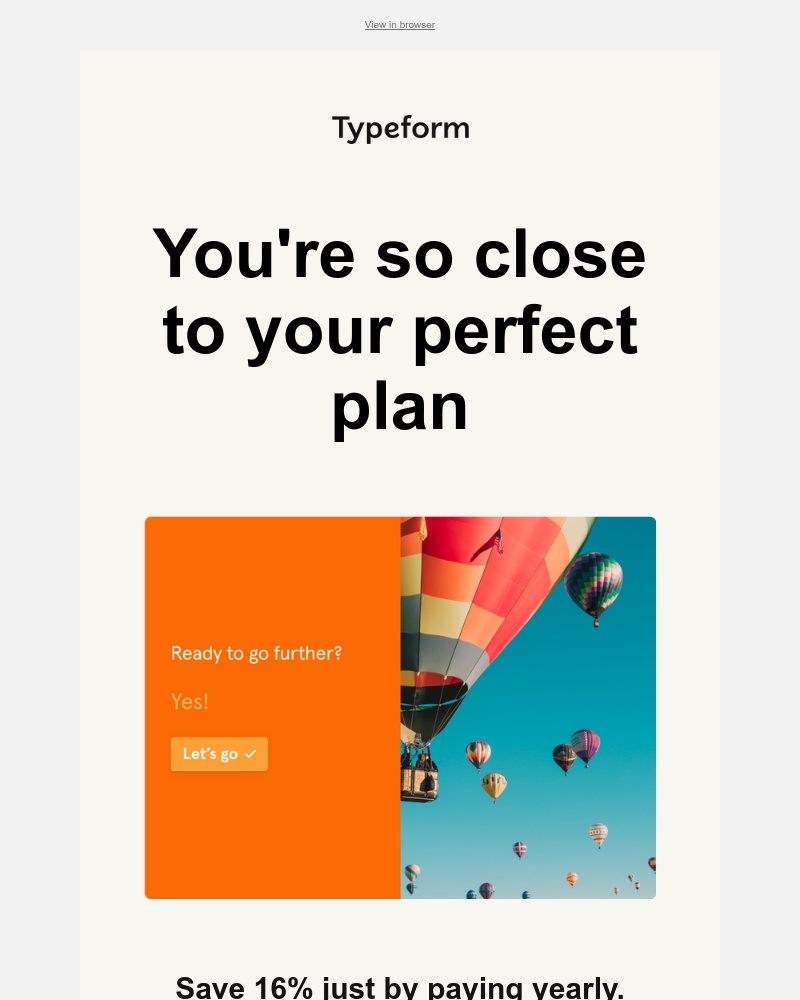 Typeform - Did you forget something?