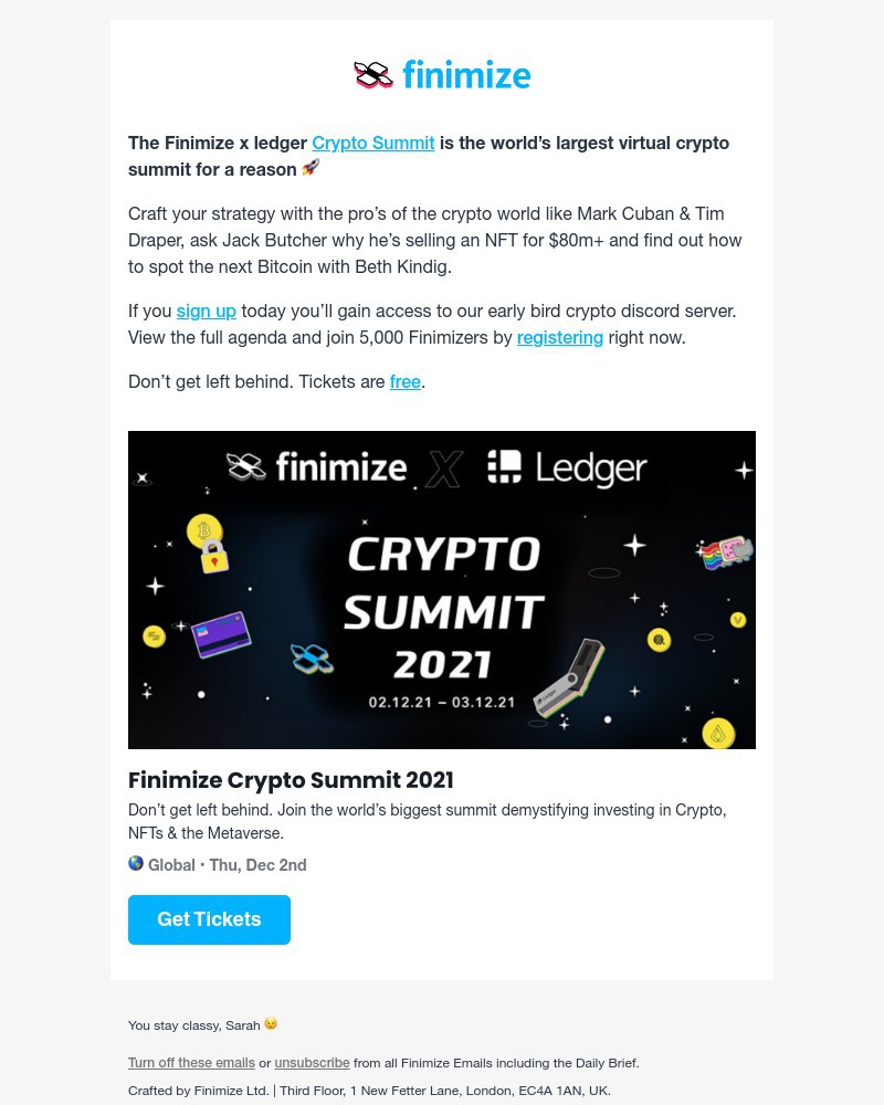 Finimize - 🚀 Did you forget to sign up?