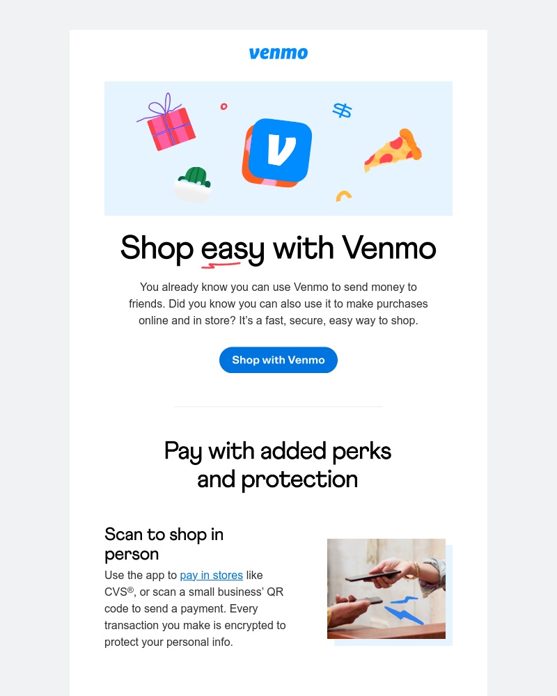 Venmo - Did you know you can shop with Venmo?