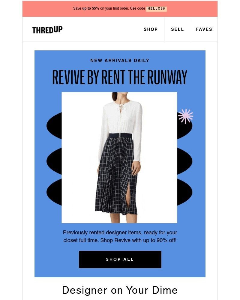 thredUP - Did you say...designer up to 90% off? 🤭