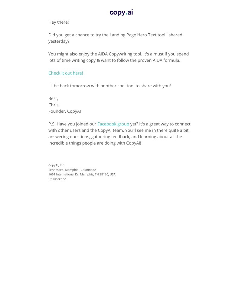 CopyAI - Did you try the tool out?