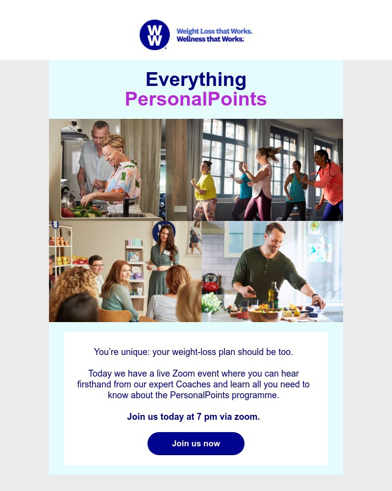 WW (Weight Watchers) - Discover everything PersonalPoints today at 7pm!