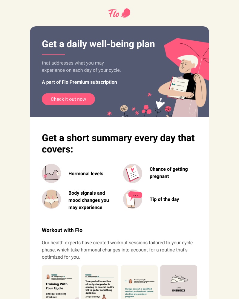 Flo - Discover your daily well-being plan from Flo