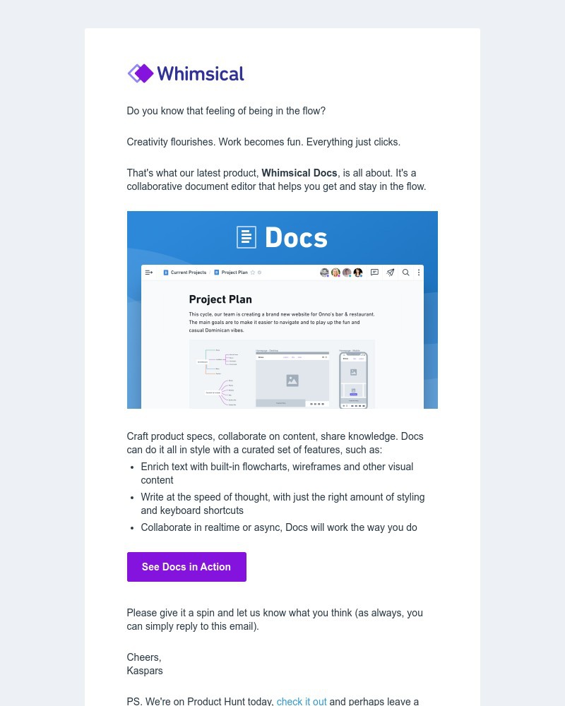 Whimsical - Docs For The Flow