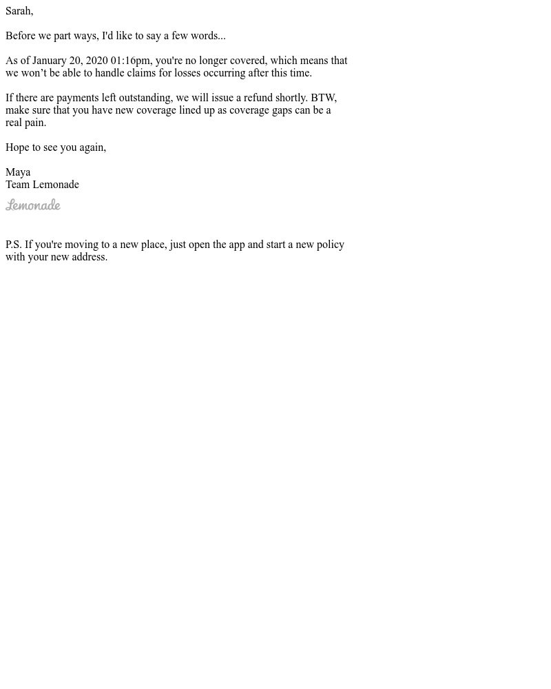 Lemonade - Don't be a stranger