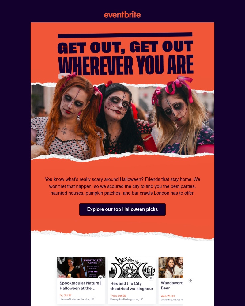 Eventbrite - Don’t ghost your friends on Halloween