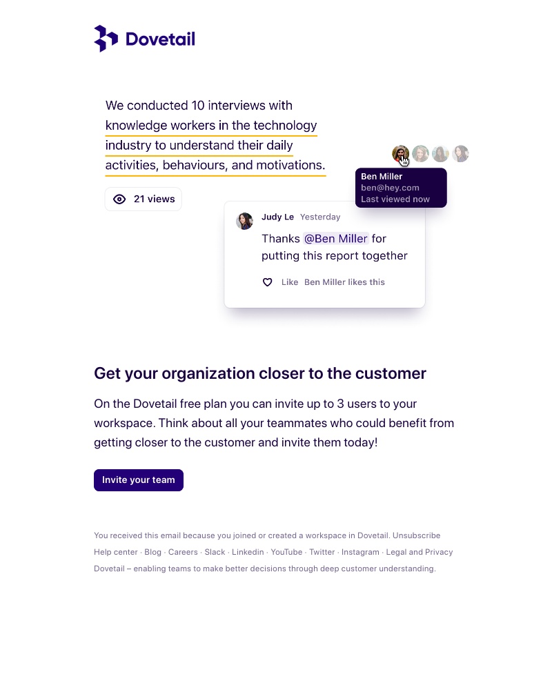 Dovetail - Don‘t go it alone 🎟