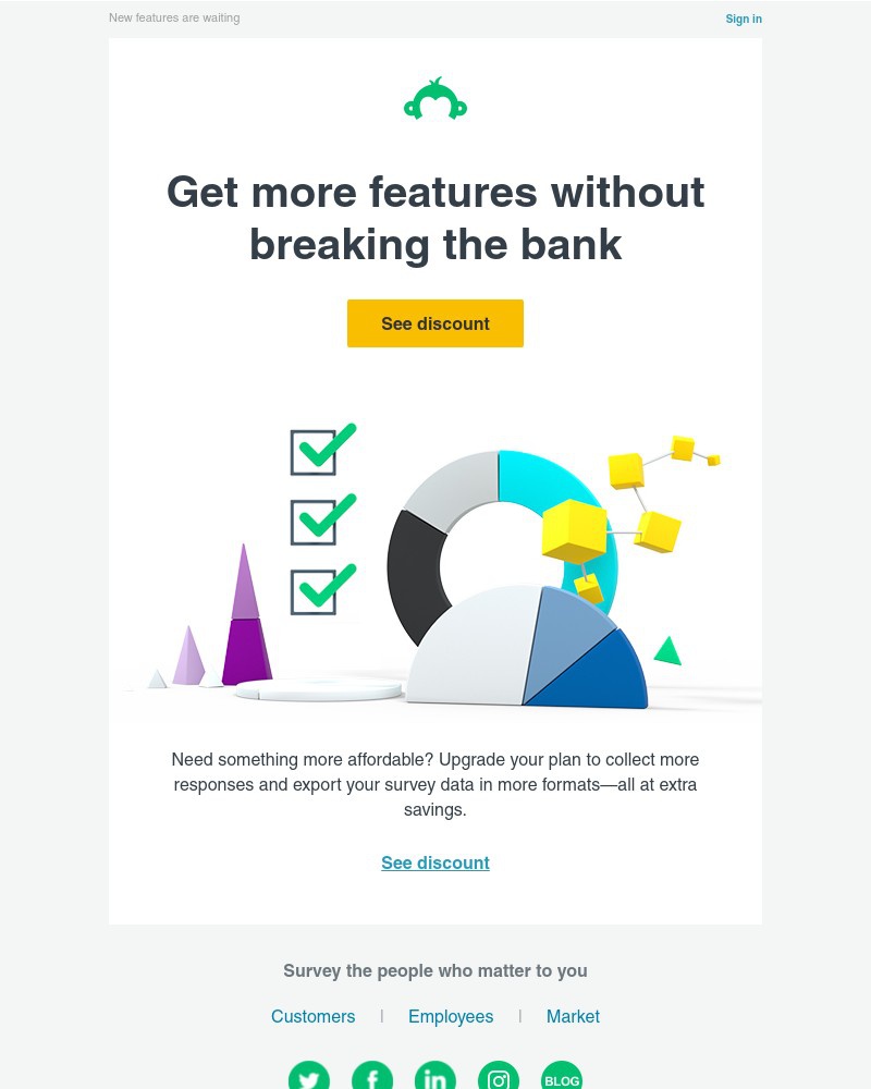 SurveyMonkey - Don’t leave better features behind