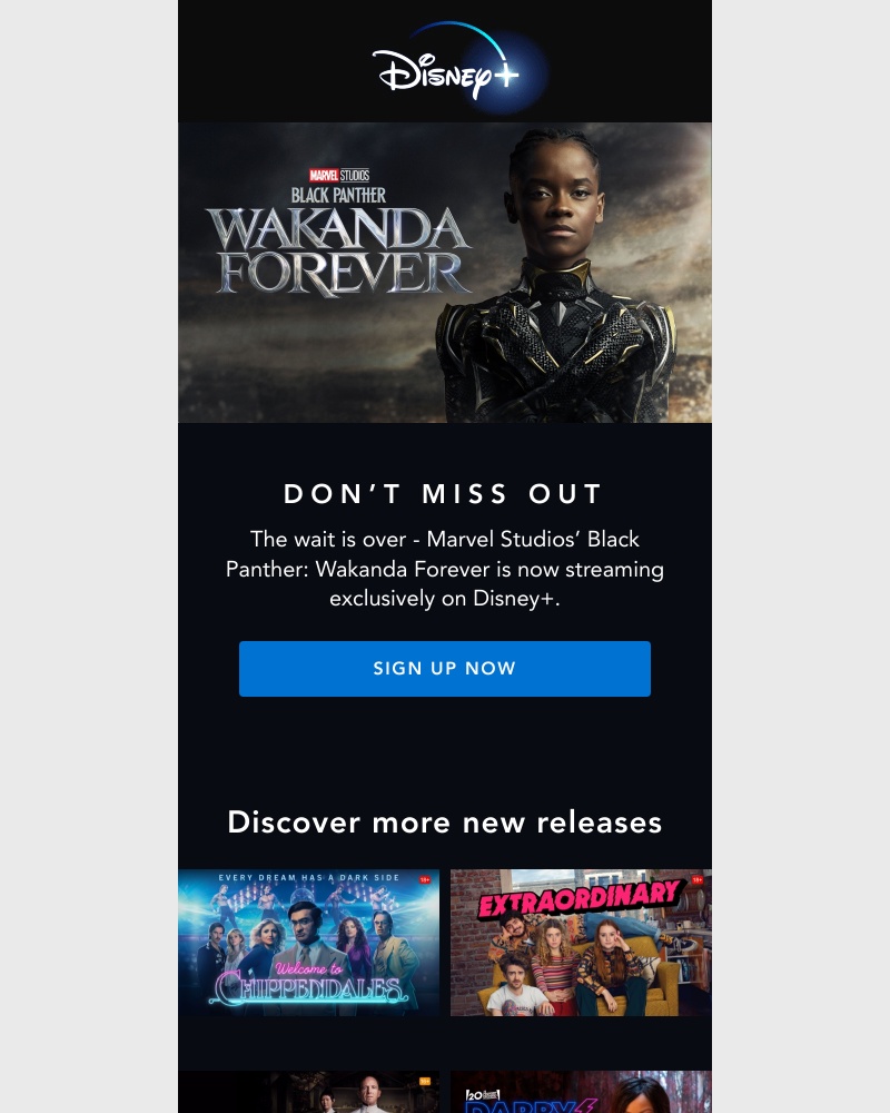 Disney+ - Don’t miss Black Panther: Wakanda Forever