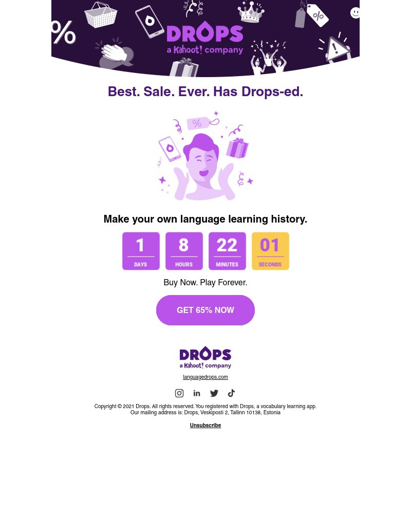 Drops - EARLY ACCESS: Drops Sale has Drops-ed
