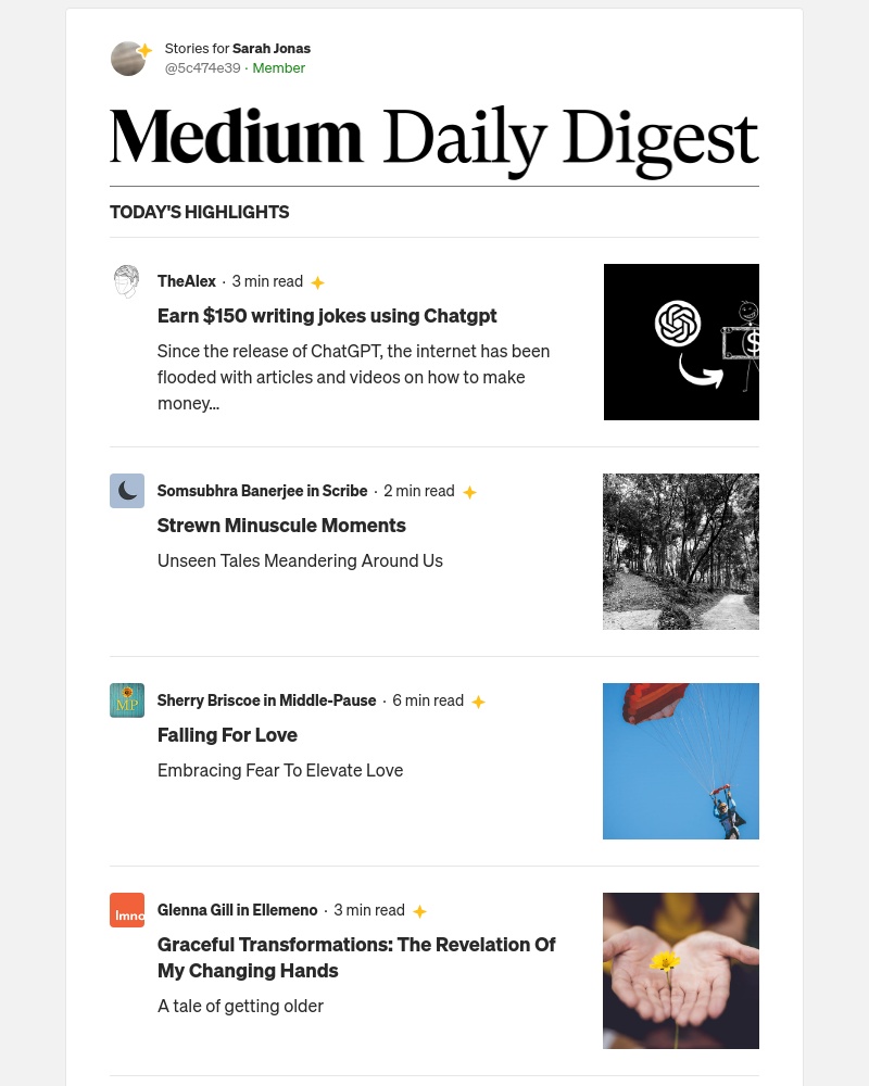 Medium - Earn $150 writing jokes using Chatgpt | TheAlex