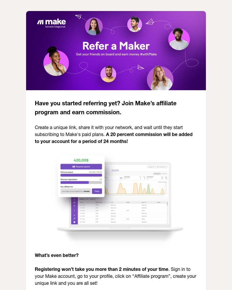 Make.com - Earn money with Make