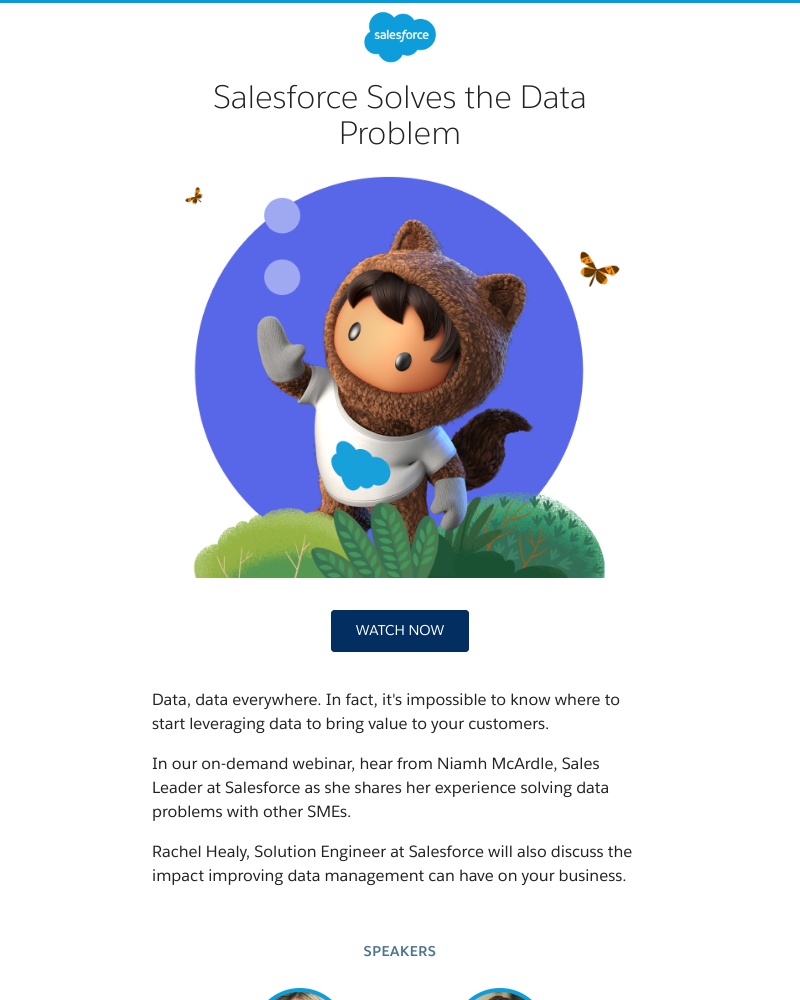 Salesforce - End the data headaches. Salesforce Solves the SME data problem.