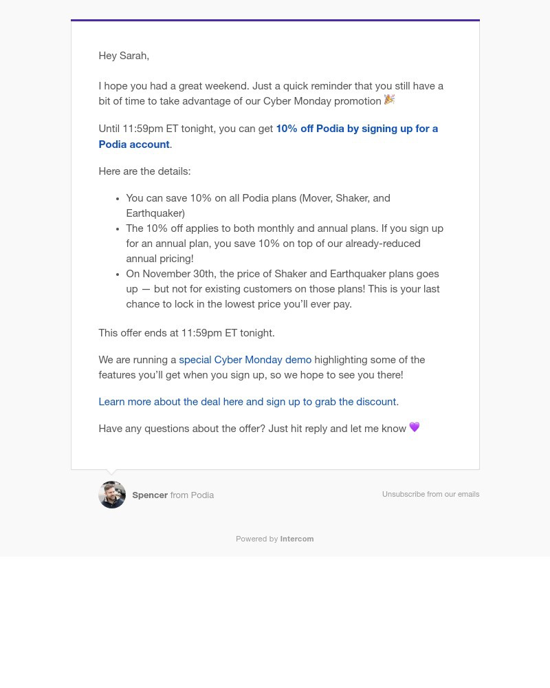 Podia - Ends tonight: get 10% off Podia ⏳