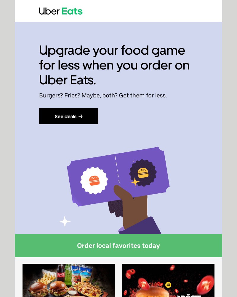 Uber - Enjoy your favorites at home for less.