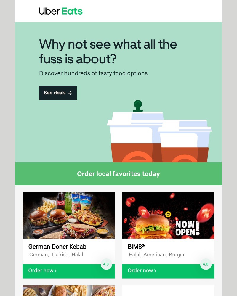 Uber - Enjoy your favorites in bed with Uber Eats. 🥞