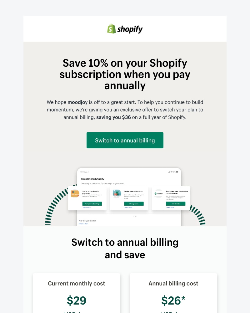 Shopify - Exclusive savings are waiting for you