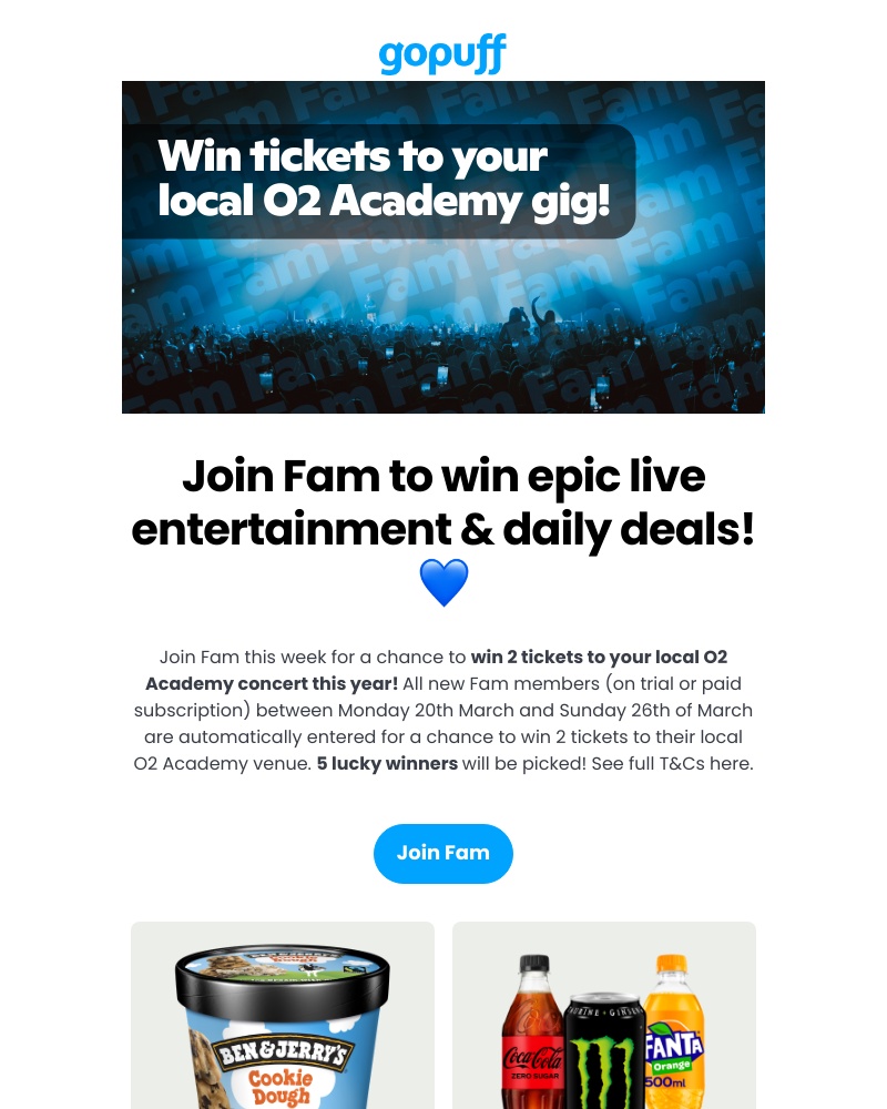 Gopuff - Fam Week has landed!