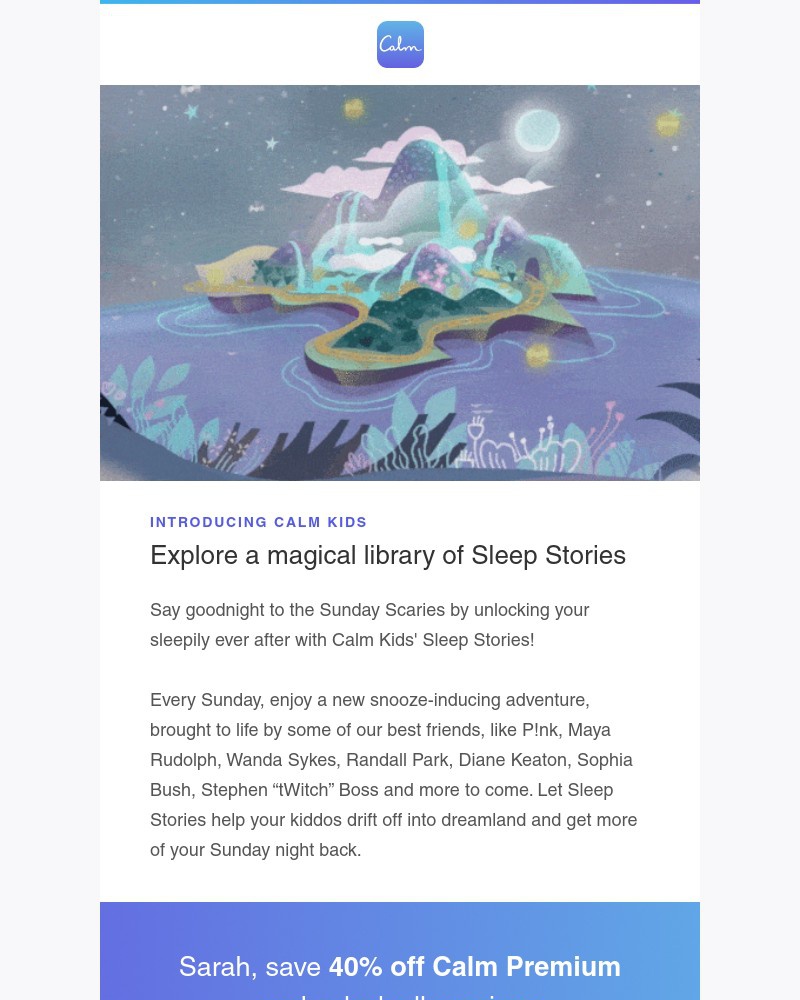 Calm - Fight the Sunday Scaries with Calm Kids!