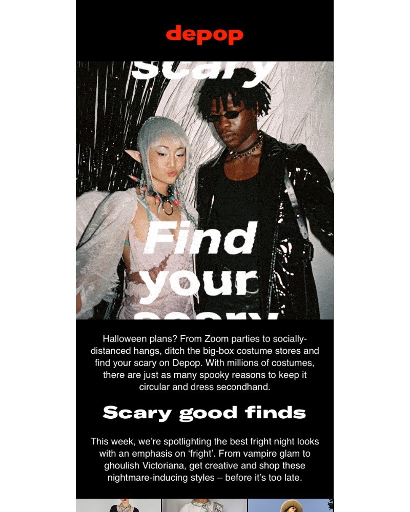 Depop - Find your scary this Halloween
