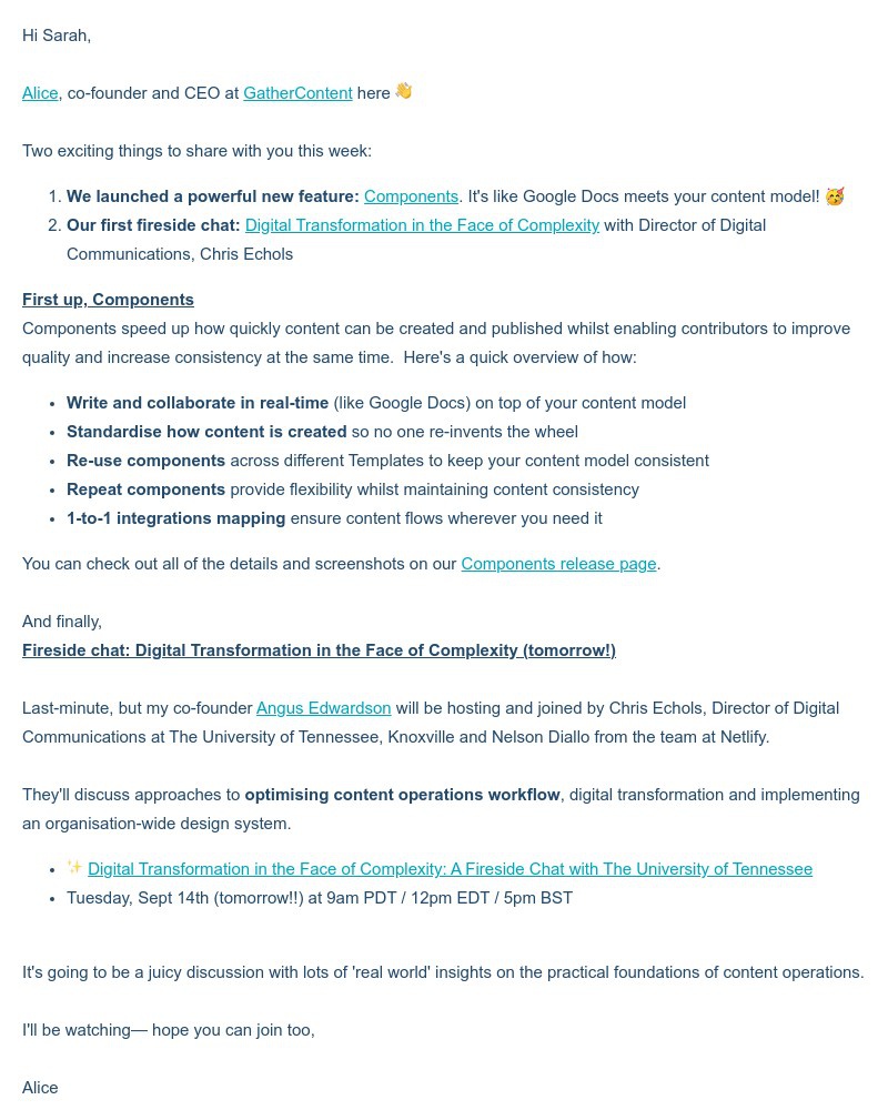GatherContent - Fireside chat with Director of Digital Communications, Christopher Echols