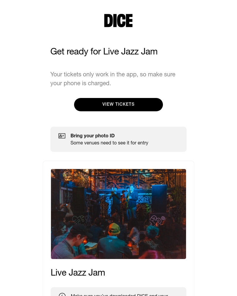 DICE - For Live Jazz Jam