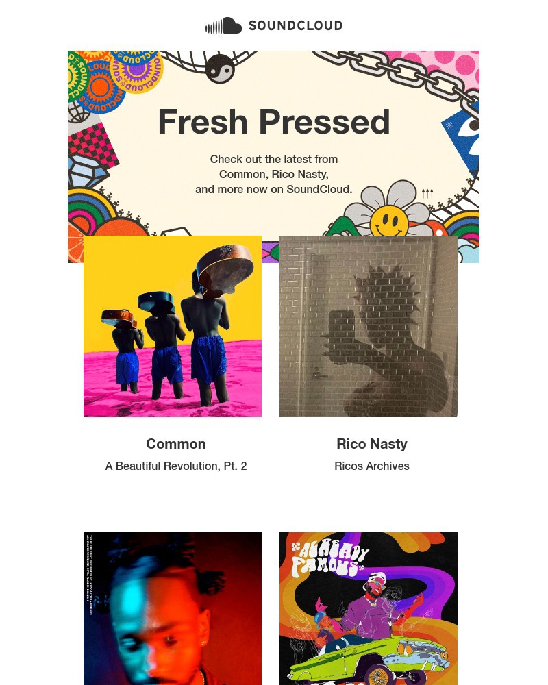 SoundCloud - Fresh Pressed: new tracks from Common, Rico Nasty, and more