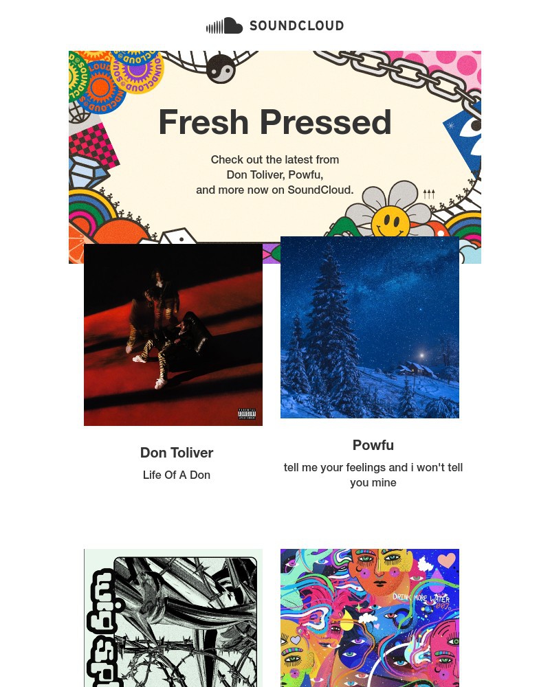 SoundCloud - Fresh Pressed: new tracks from Don Toliver, Powfu, and more
